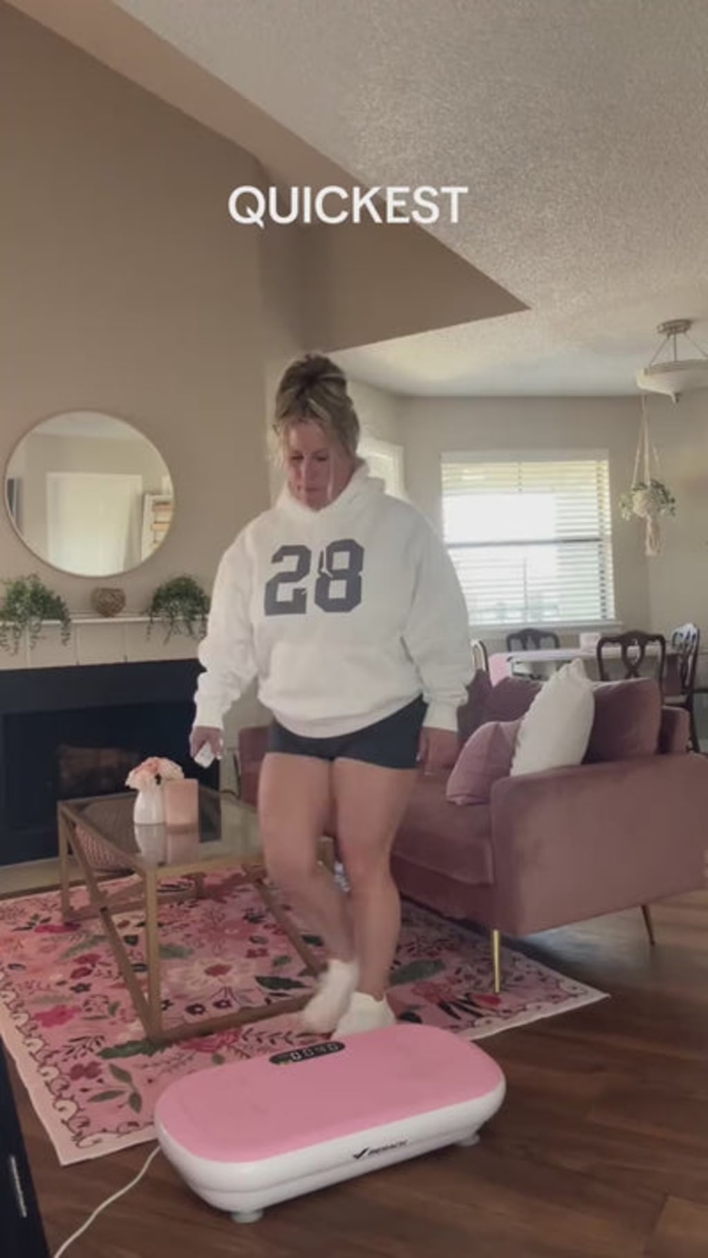 CV40 Curved 440 lbs High-Power Vibration Plate for Weight Loss